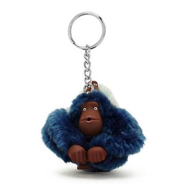 Kipling Mom And Baby Mode Sven Monkey Keychain Accessories Blå | DK 1945EB